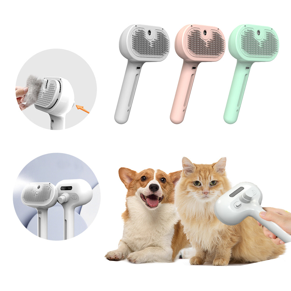 Pet Grooming Tool with Built-in Mist Humidifier
