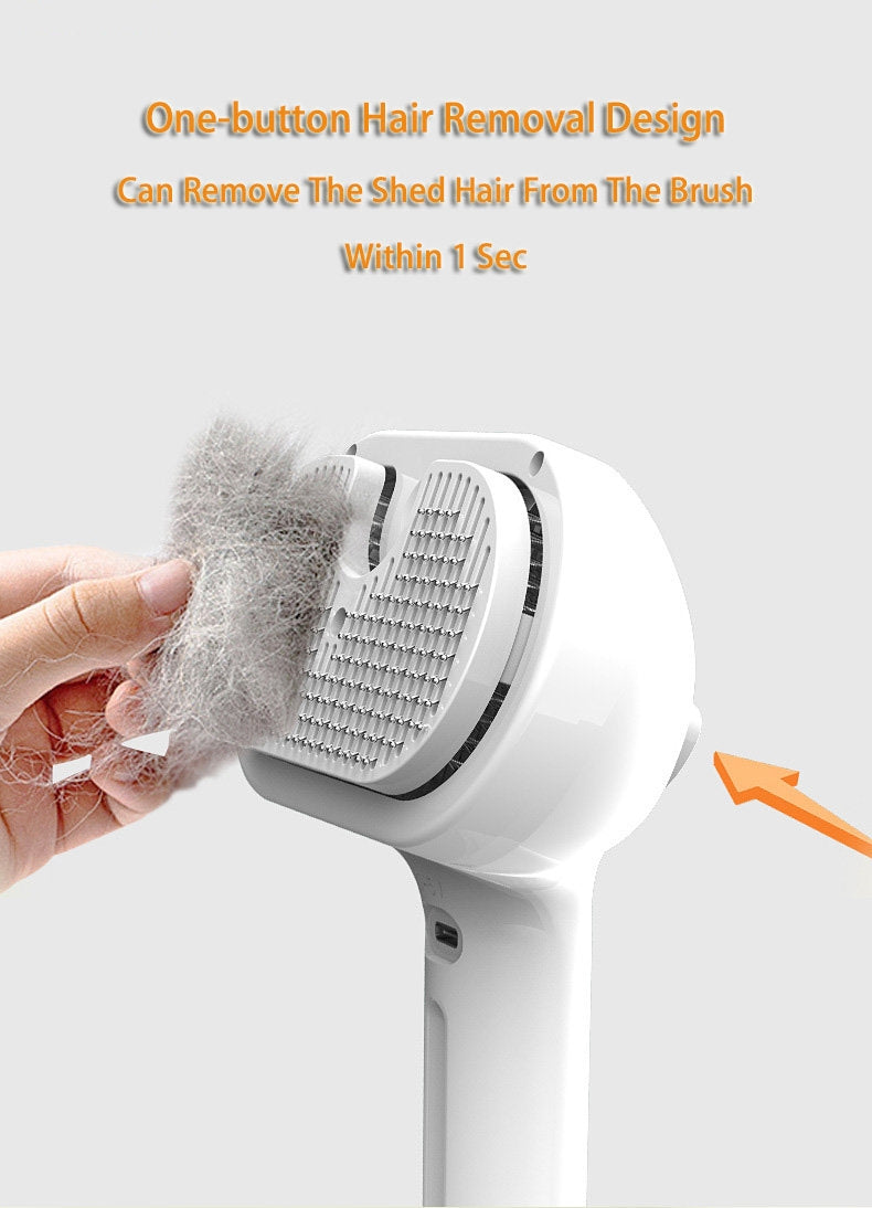 Pet Grooming Tool with Built-in Mist Humidifier