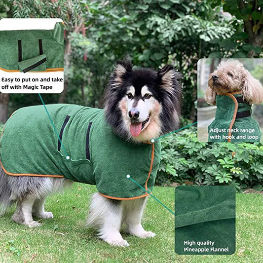 Pet Bathrobe - Fast Drying Towel